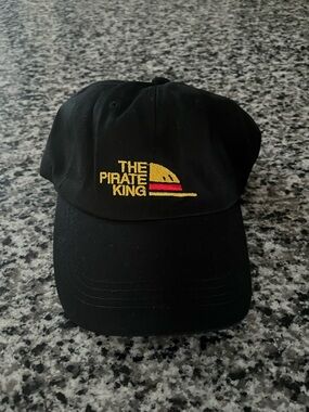 The Pirate King Embroidered Black Baseball Cap